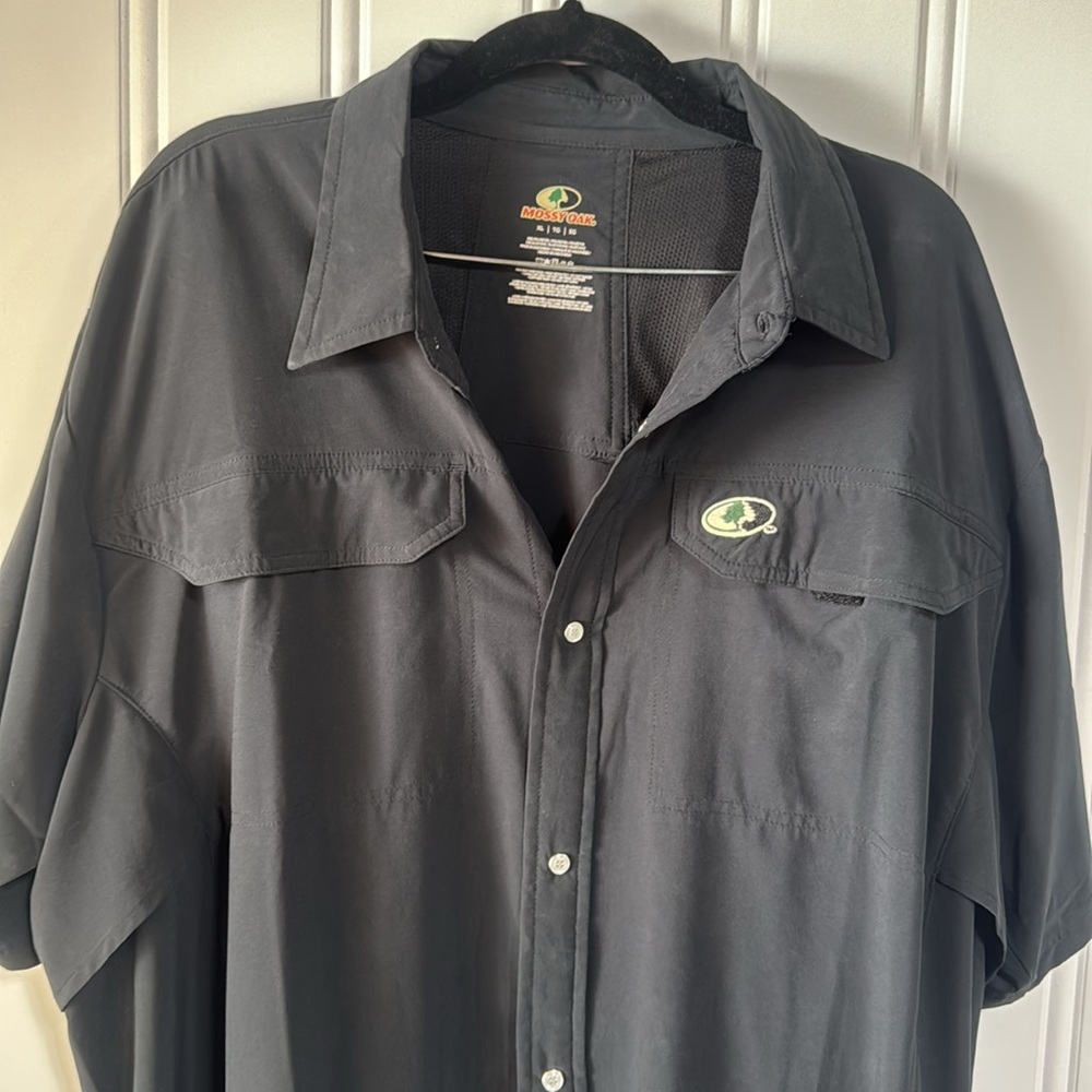Mens Mossy Oak snap down vented shirt Size XL - Picture 5 of 10